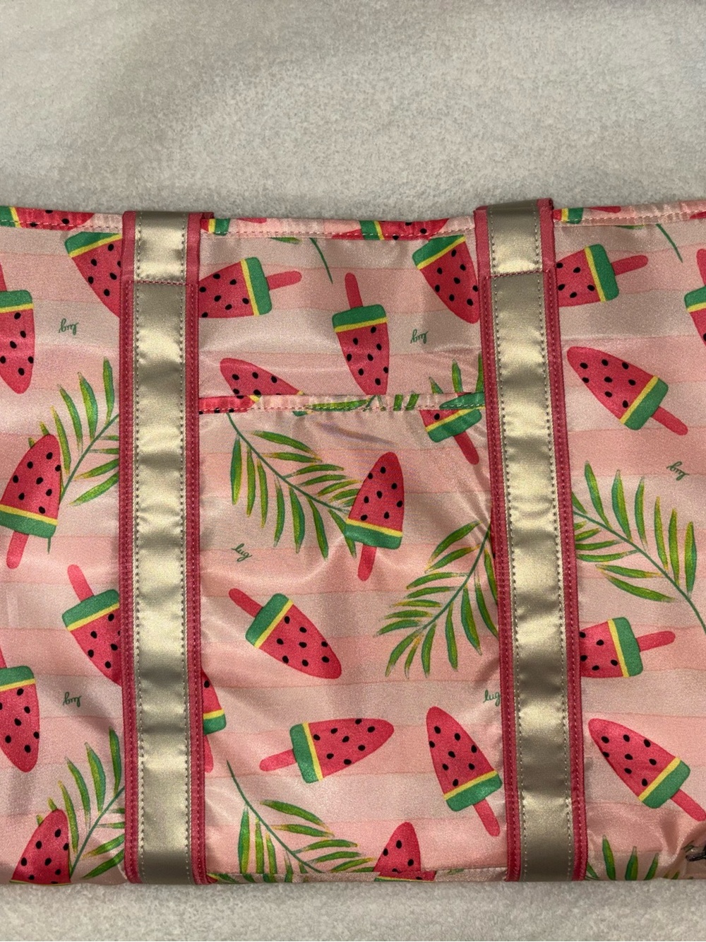 Lug rover xl popsicle pink watermelon tote
